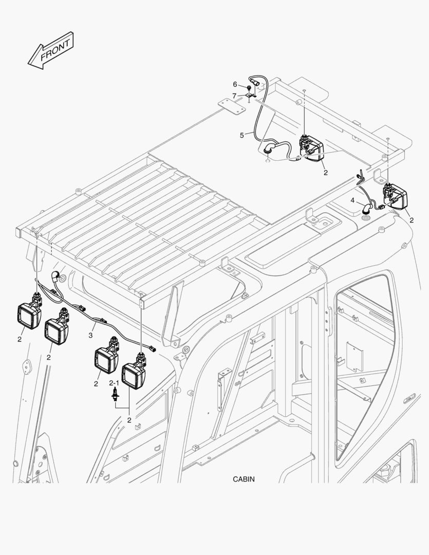 7060 WORKING LAMP - 6 LAMP(FOGS & HALOGEN)