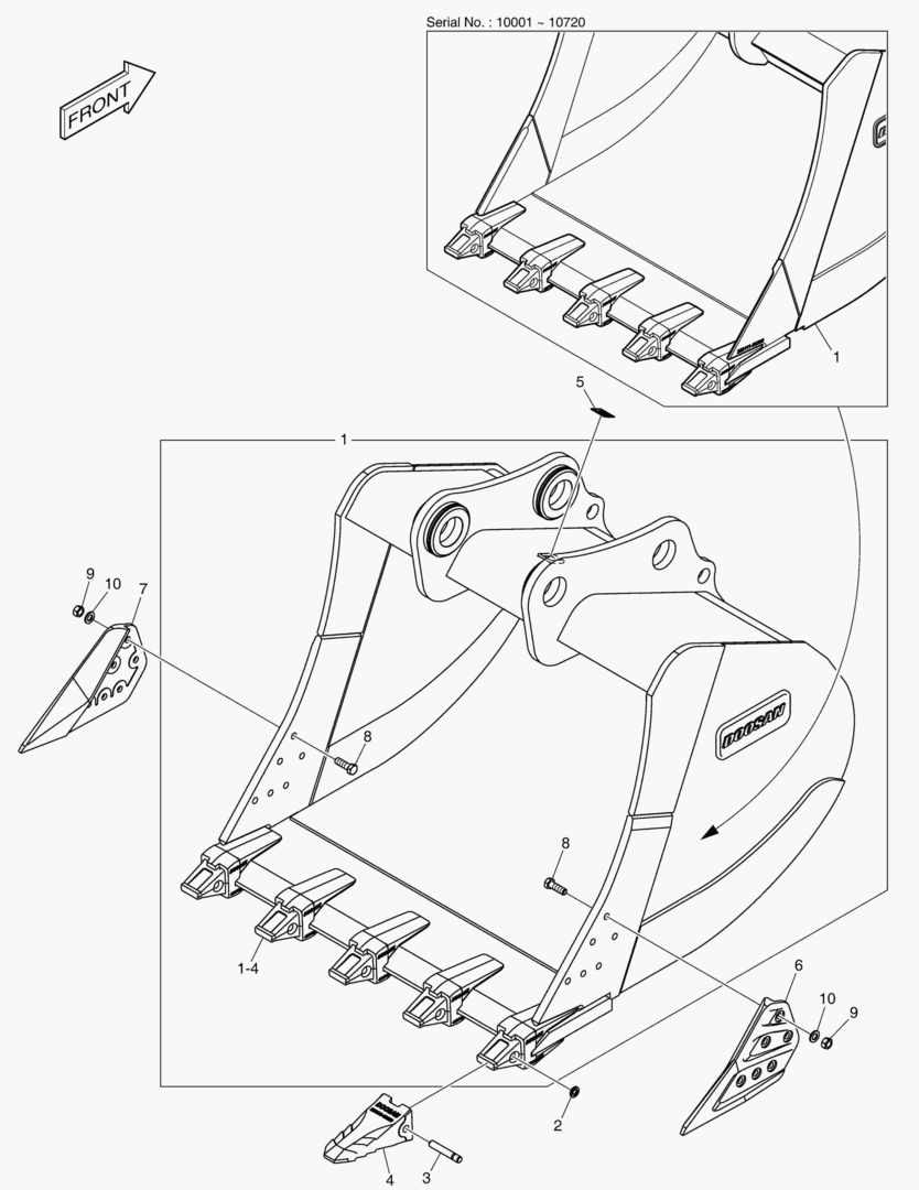 7210 BUCKET ASS`Y - 2.72mВі - H CLASS