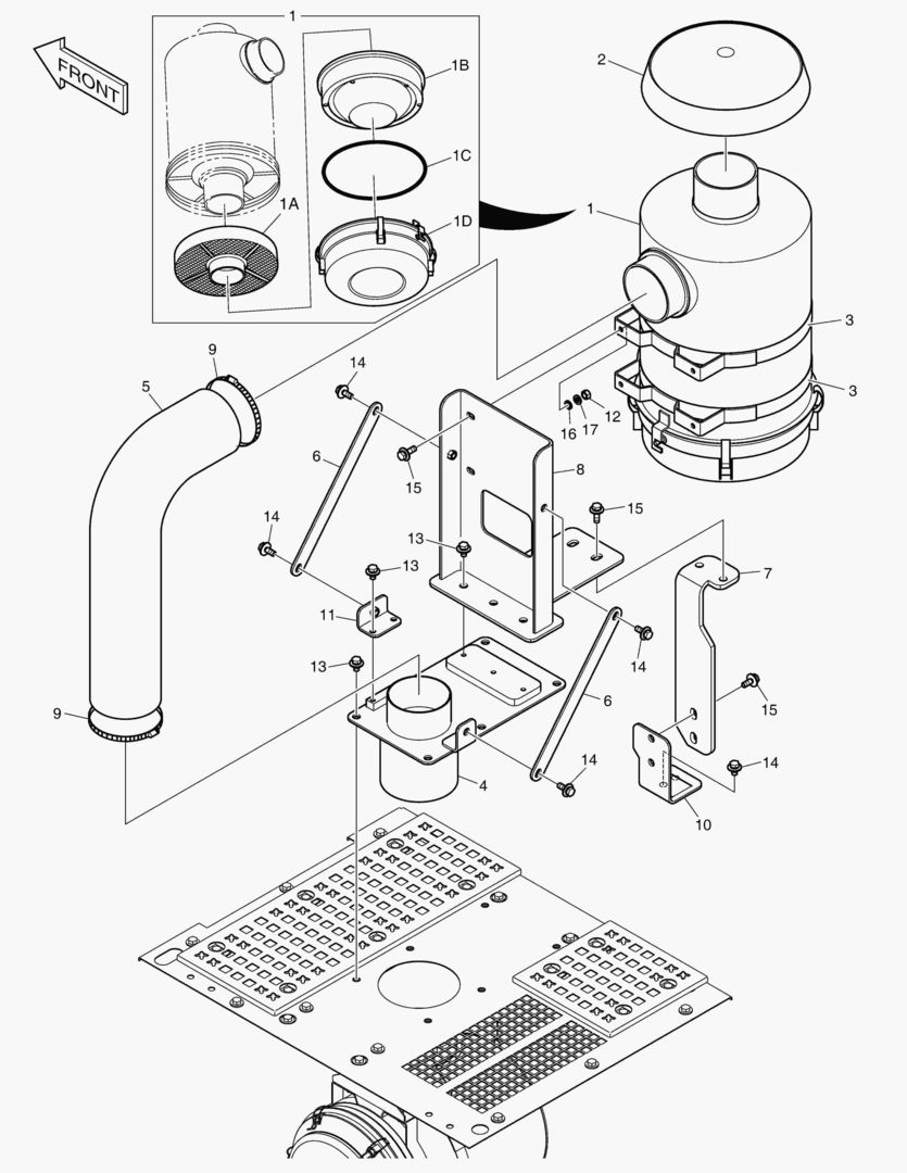 6820 AIR CLEANER ASS`Y - OIL WASHED [5001~5202]