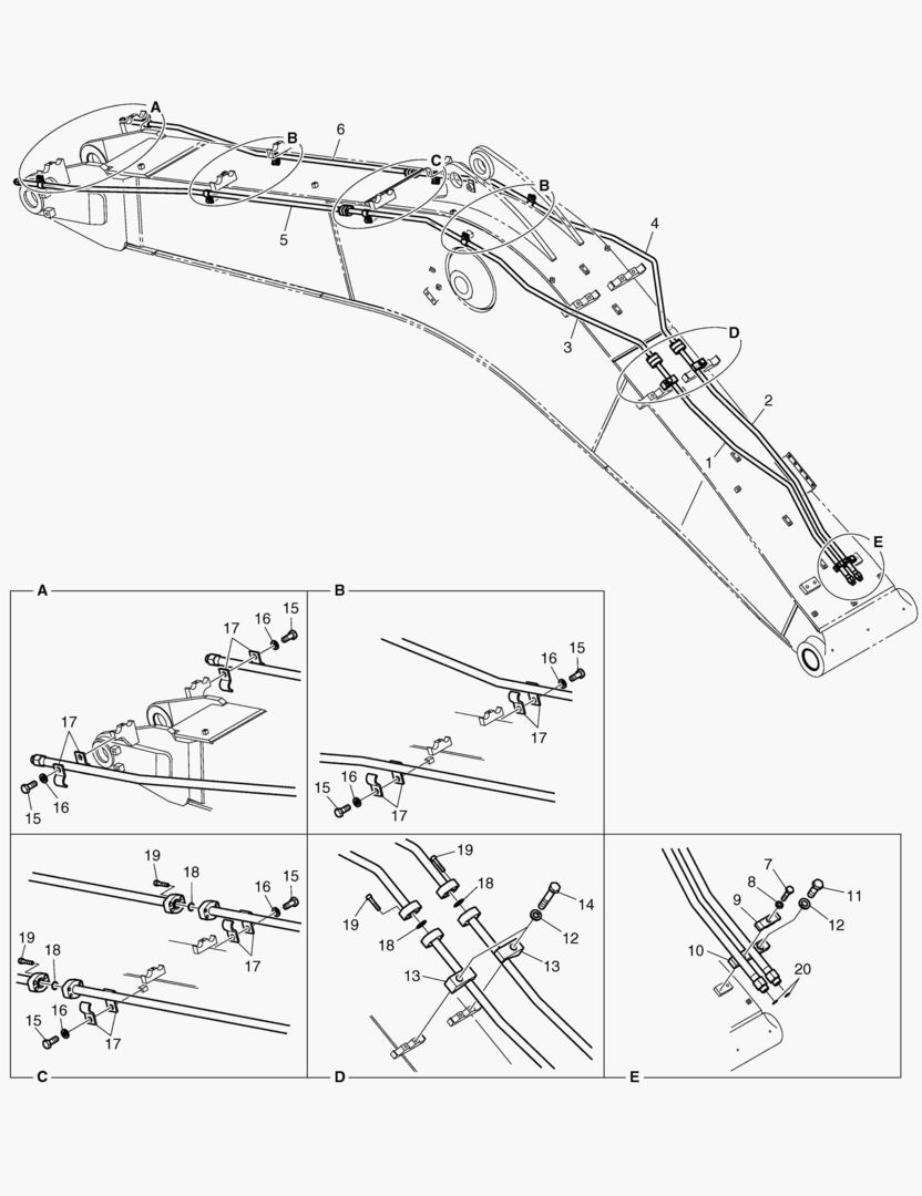 ГИДРОСИСТЕМА СТРЕЛЫ - СТРЕЛА 5.3 м(ВРАЩАЮЩИЙСЯ)