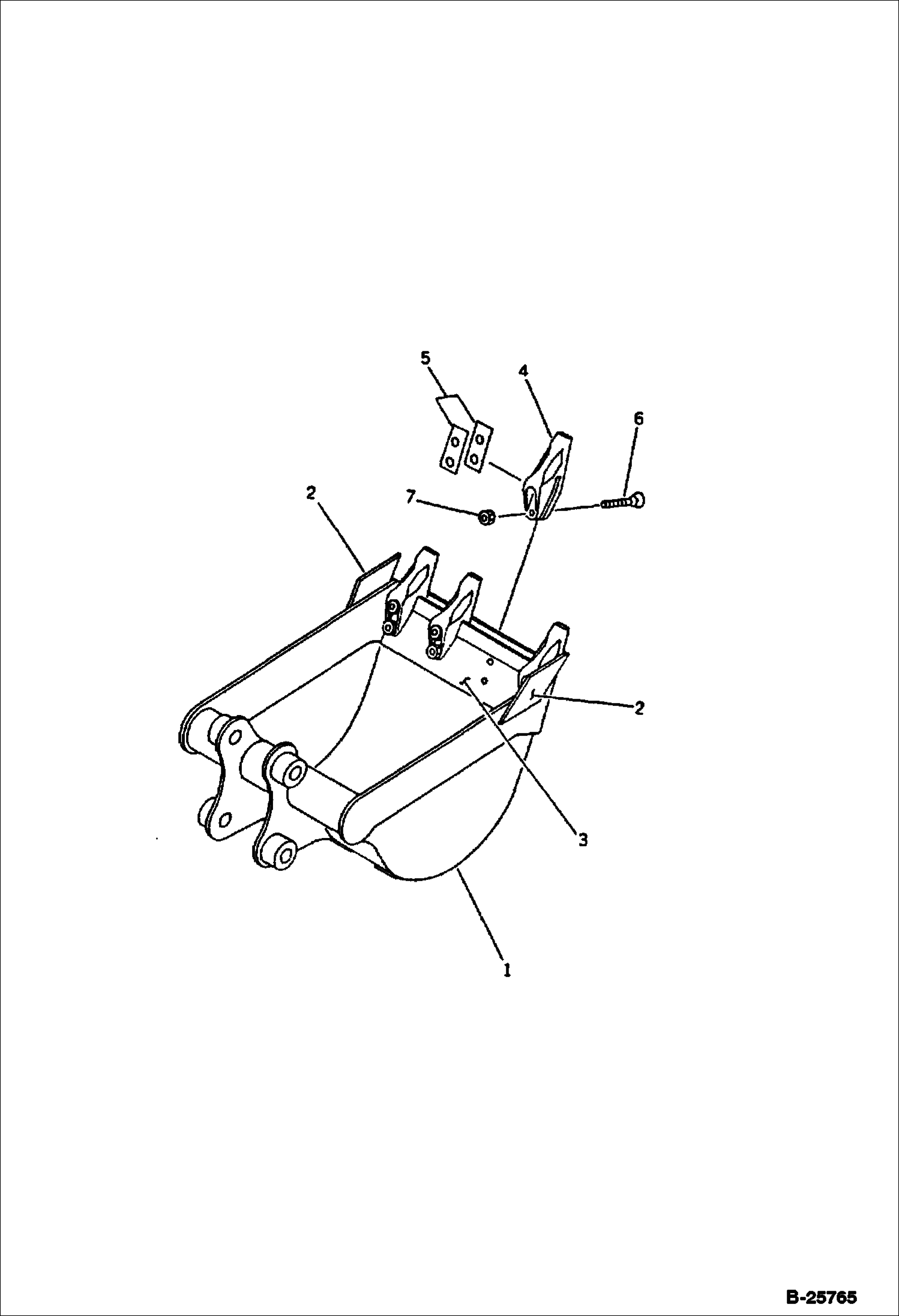 КОВШ (0.13 КУБИЧЕСКИХ МЕТРОВ, 0.22 КУБИЧЕСКИХ МЕТРОВ)(116) (600 ММ ШИРОКИЕ)
