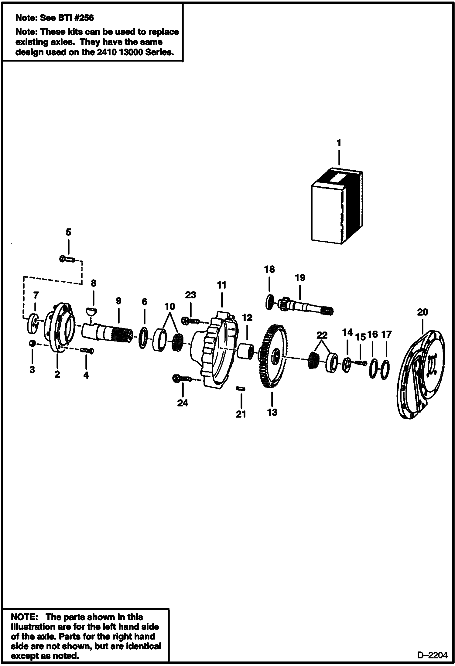 КОМПЛЕКТЫ ОСЕЙ