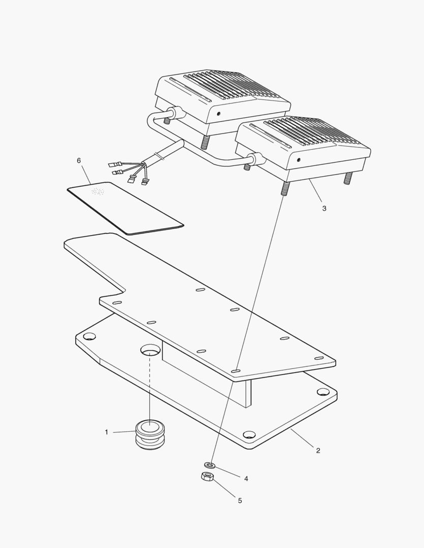 6190 FOOT SWITCH-2 WAY PEDAL [1171~2270]