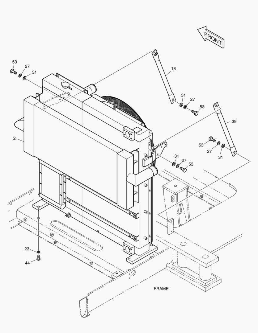 ОПОРТНЫЙ УЗЕЛ РАДИАТОРА