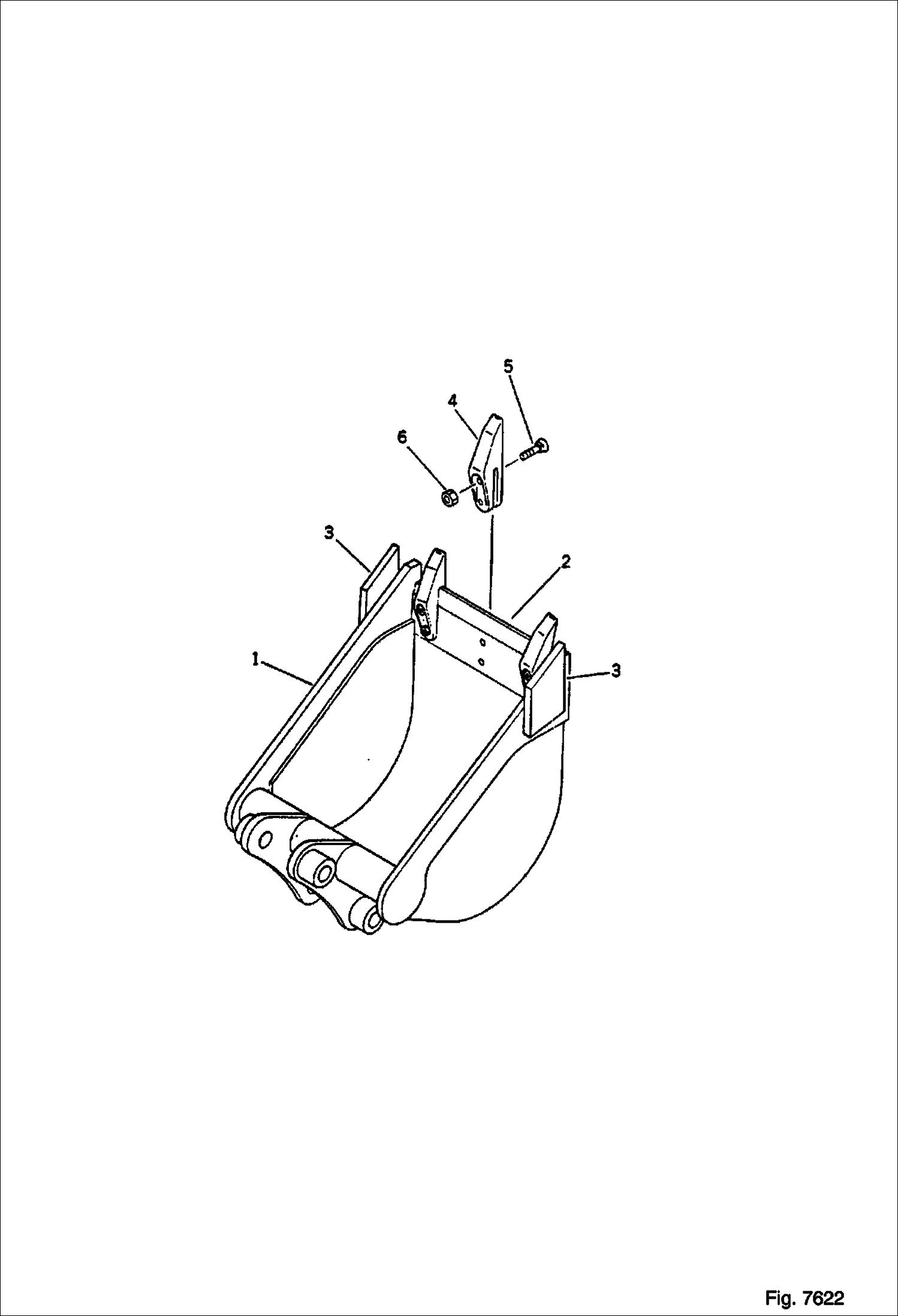 КОВШ (0.04 КУБИЧЕСКИХ МЕТРОВ) (МИНИ 0.07 КУБИЧЕСКИХ МЕТРОВ)(76) (350 ММ ШИРОКИЕ)