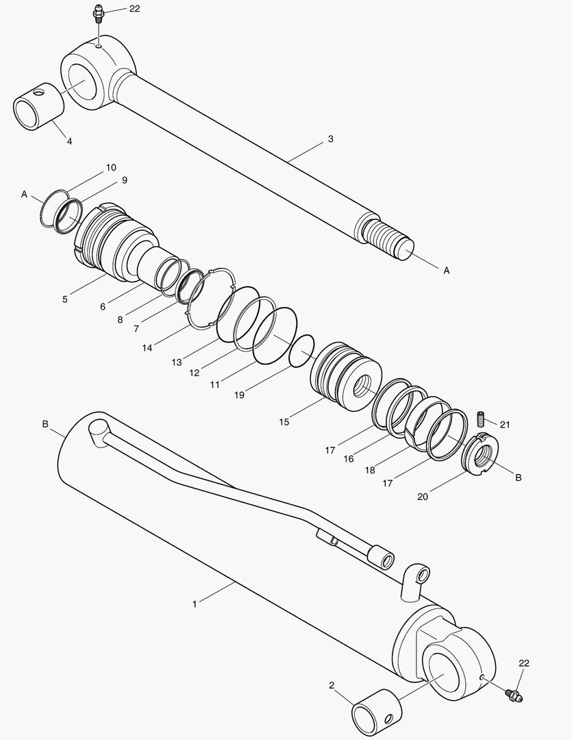 ЦИЛИНДР ПОВОРОТА СТРЕЛЫ