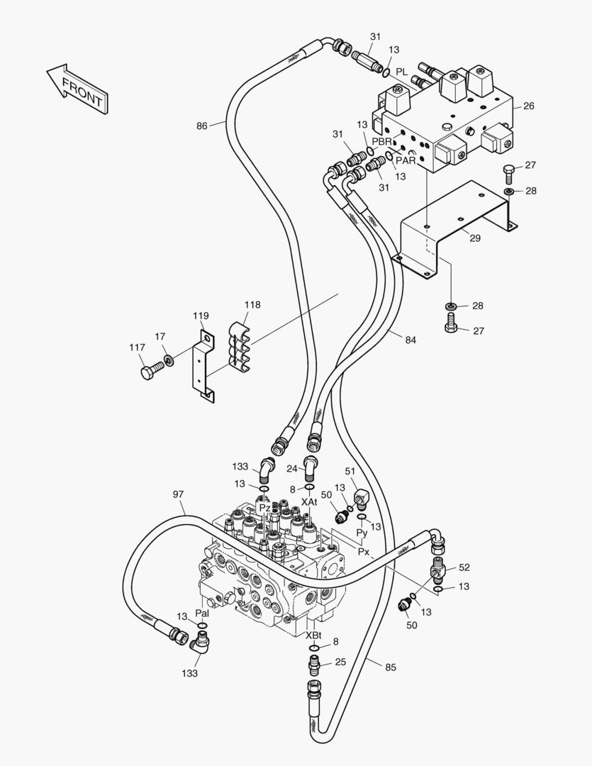 ТРУБОПРОВОД СЕРВОУПРАВЛЕНИЯ(9)