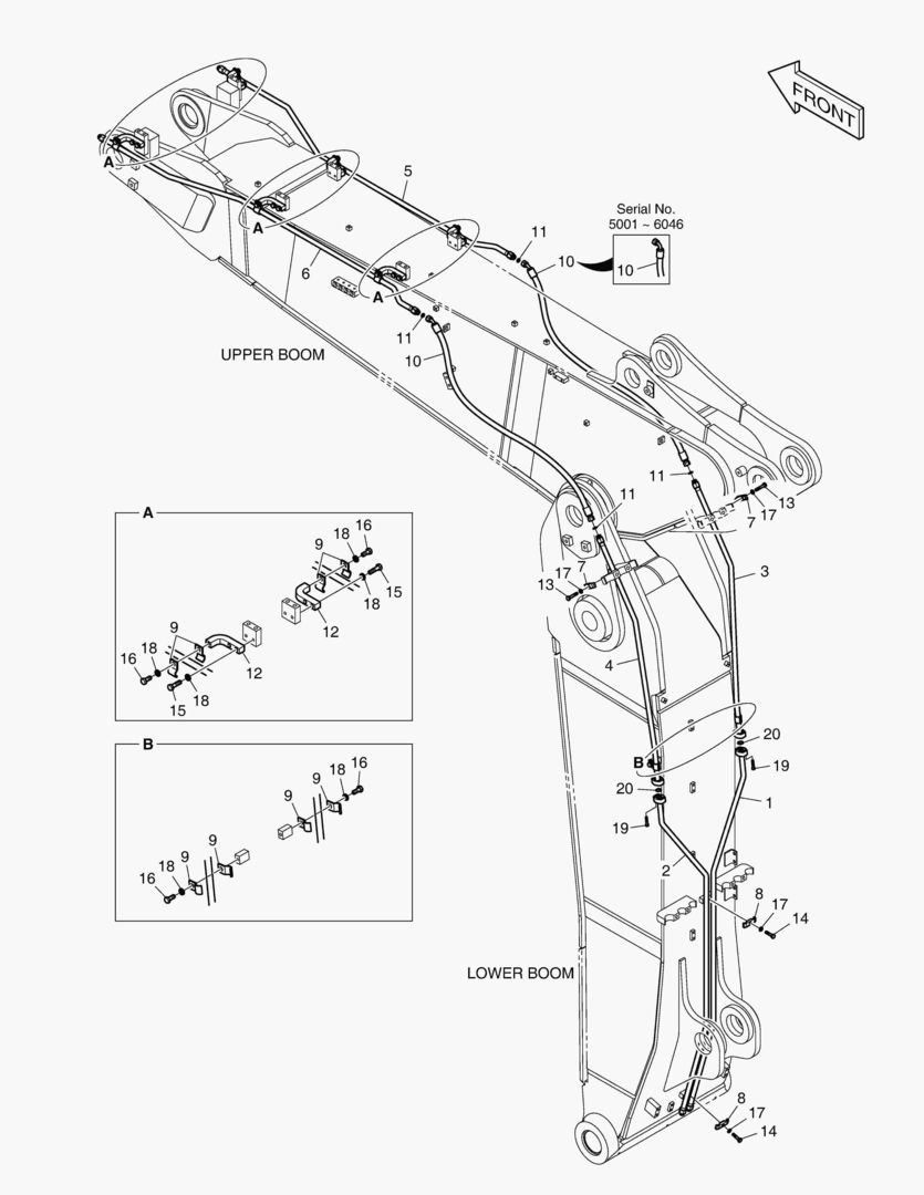 ТРУБОПРОВОД ШАРНИРНОЙ СТРЕЛЫ - ВРАЩАЮЩИЙСЯ