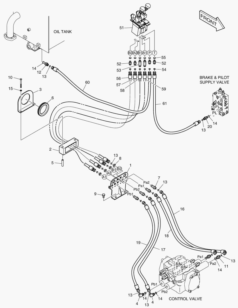 ТРУБОПРОВОД СЕРВОУПРАВЛЕНИЯ - ПАЛЕЦ + 2 КАТУШКИ(K ТИП)