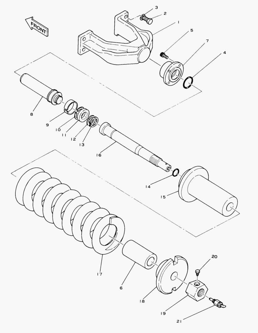 ПРУЖИНЫ ГУСЕНИЦЫ