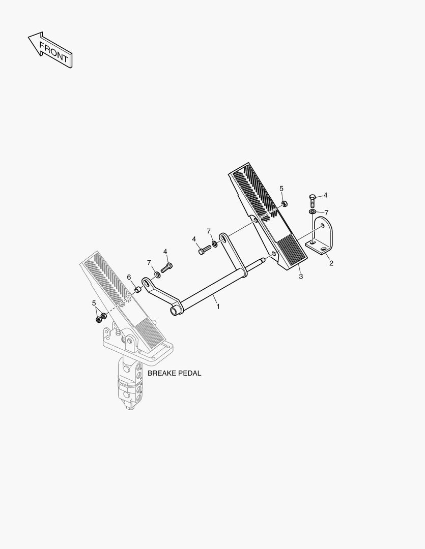 Спецтехника 5490 PEDAL VALVE - OPT. [10402~] - главное фото