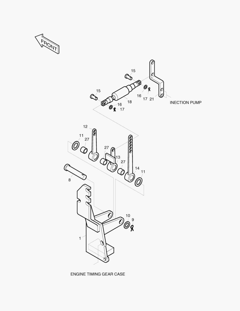 РЫЧАГ В СБОРЕ-ДВИГАТЕЛЬ SUB