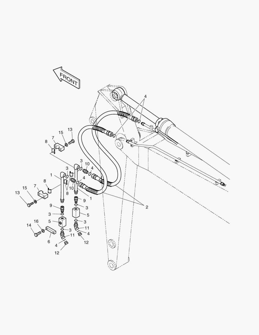 Спецтехника 6601 ARM PIPING-ARM 2.0m(ONE & TWO WAY) [1031~] - главное фото