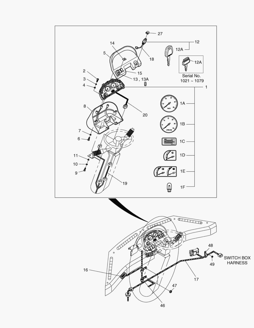 1371 ELECTRIC PARTS(2)-GAUGE PANEL [1021~]