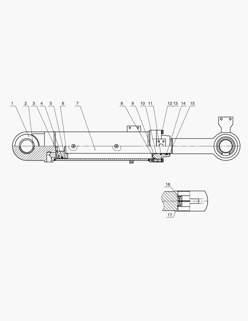 3341 CYLINDER;BUCKET(JY)
