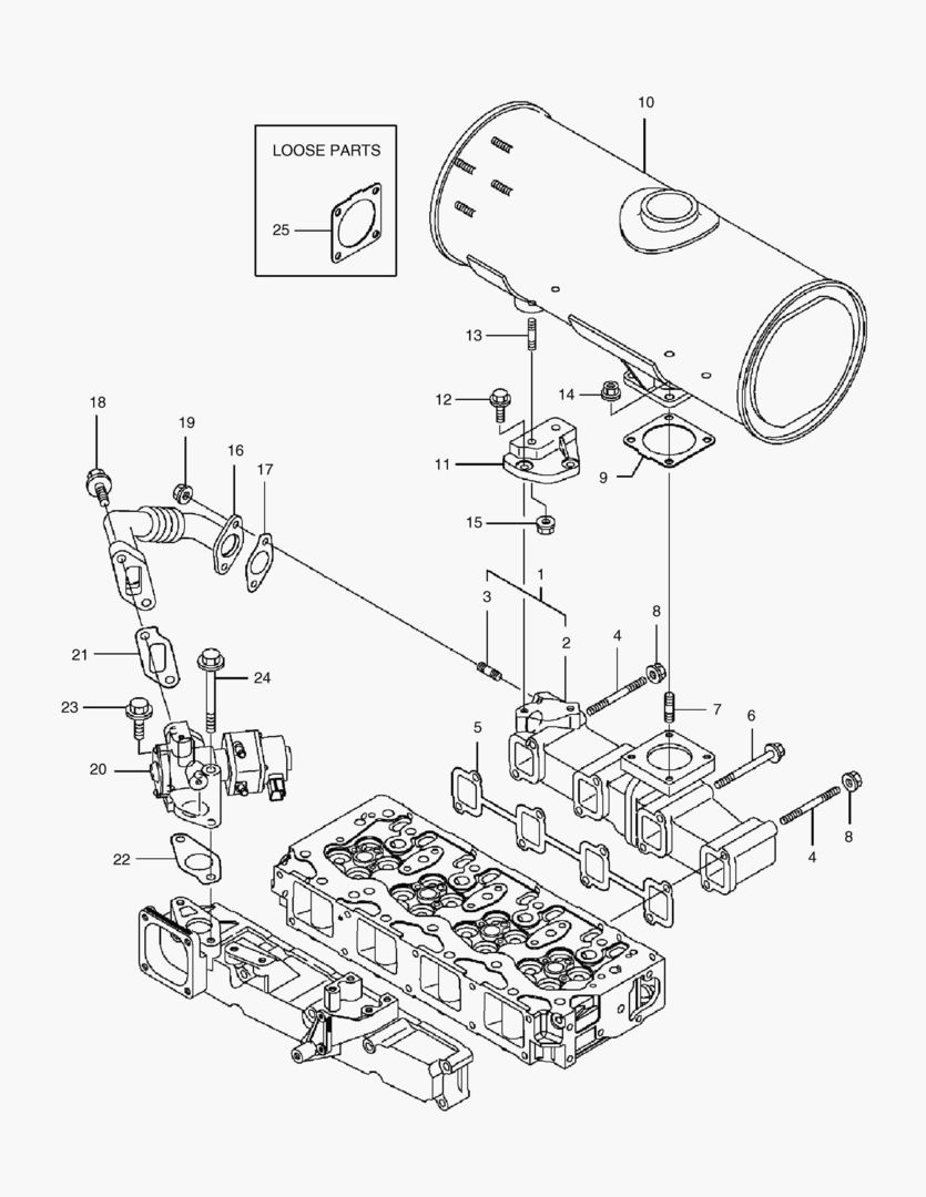 016 EXHAUST MANIFOLD
