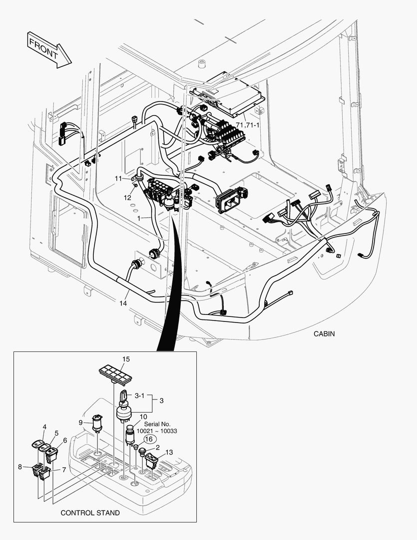 ЭЛЕКТРИЧЕСКИЕ ЗАПЧАСТИ - КАБИНА(ЭЛЕКТРИКА 2SP)