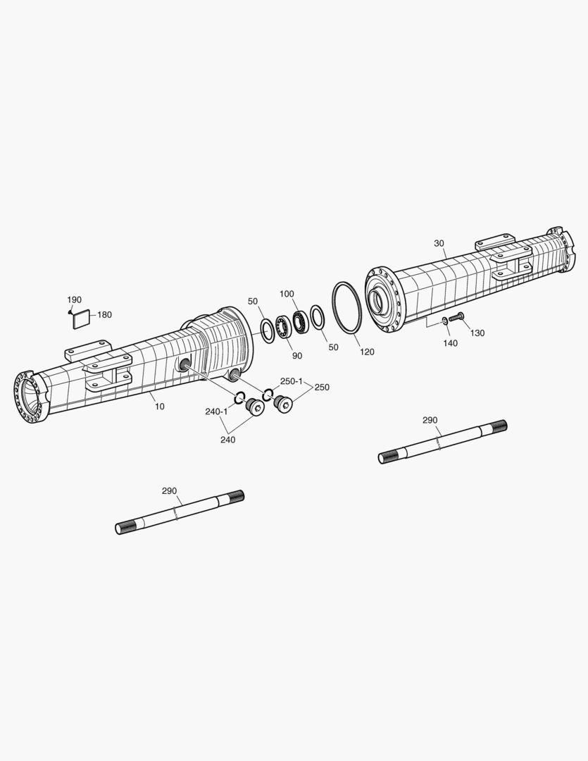 Спецтехника 4762 AXLE CASING - REAR AXLE [1147~] - главное фото