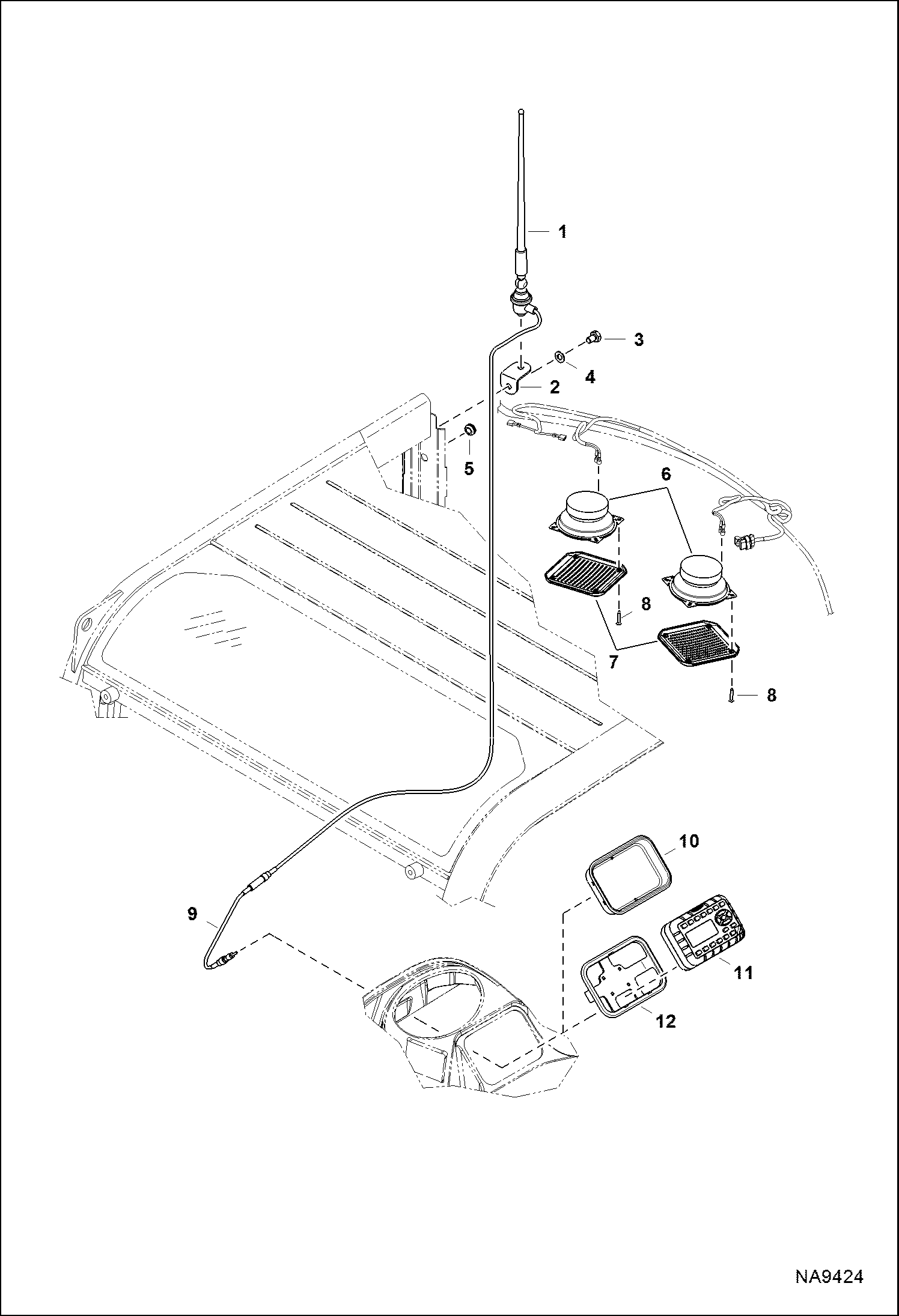 КАБИНА ВОДИТЕЛЯ (РАДИО)