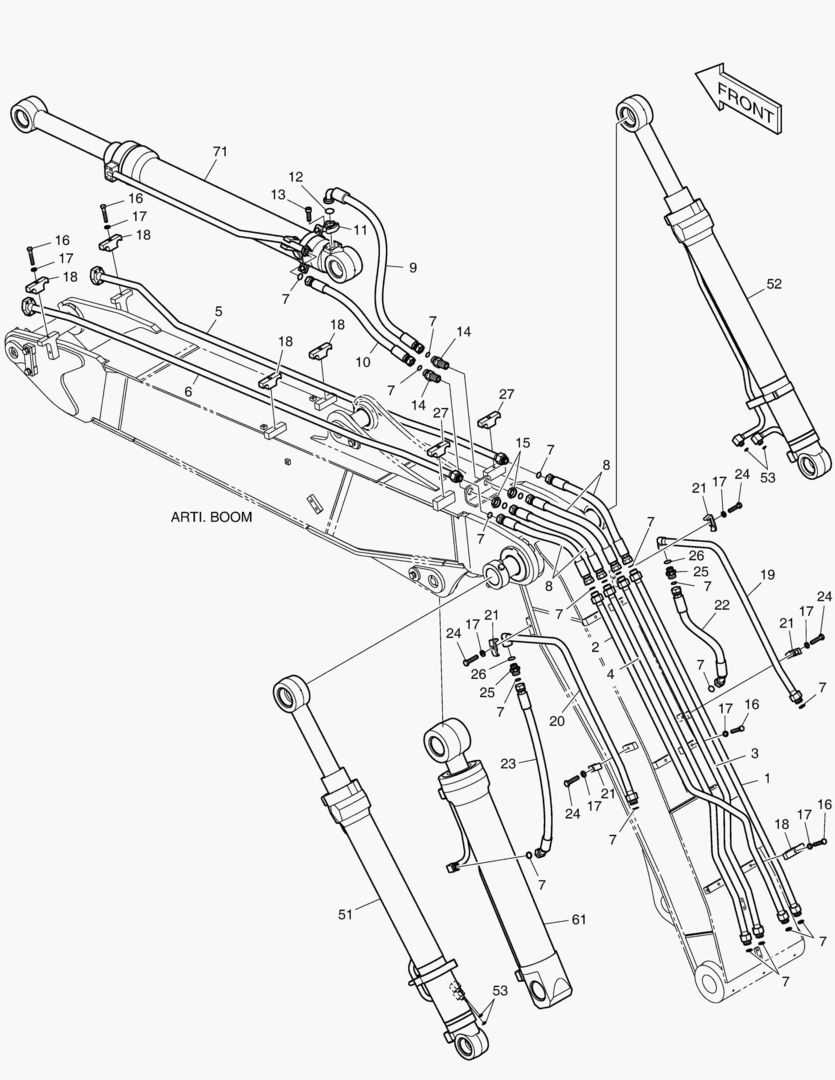 ТРУБОПРОВОД ШАРНИРНОЙ СТРЕЛЫ