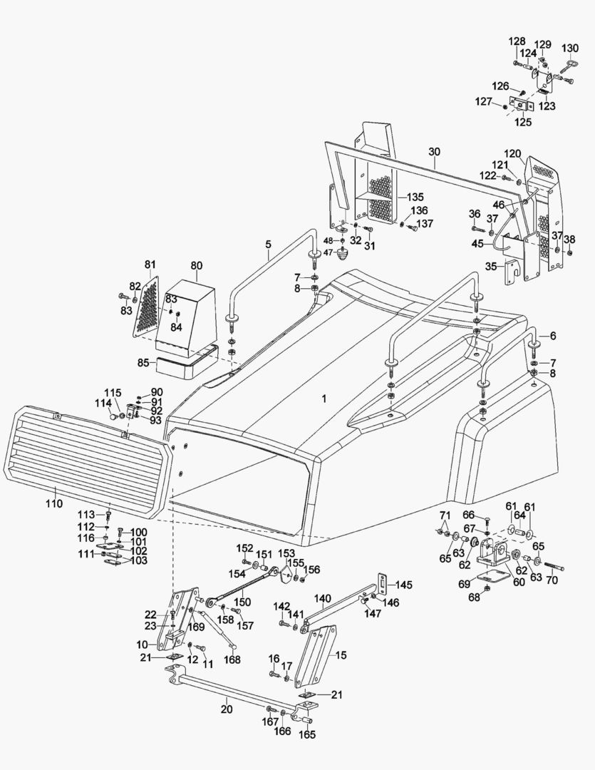 G074-1 ENGINE BONNET [410002~410251]