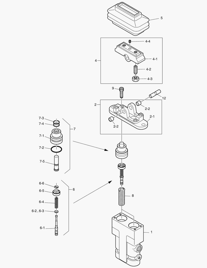 КЛАПАН ПЕДАЛЬНЫЙ - ПРЯМОЙ ВАЛ ХОДА