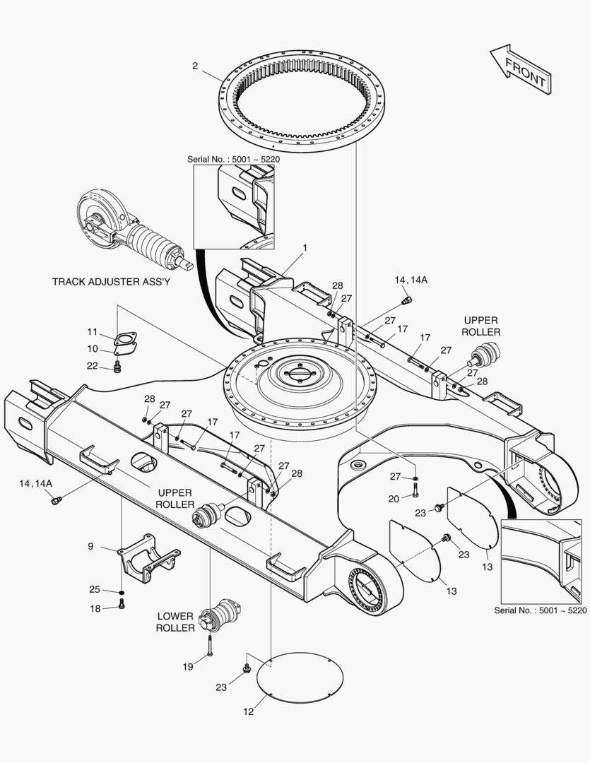 РАМА ГУСЕНИЦЫ