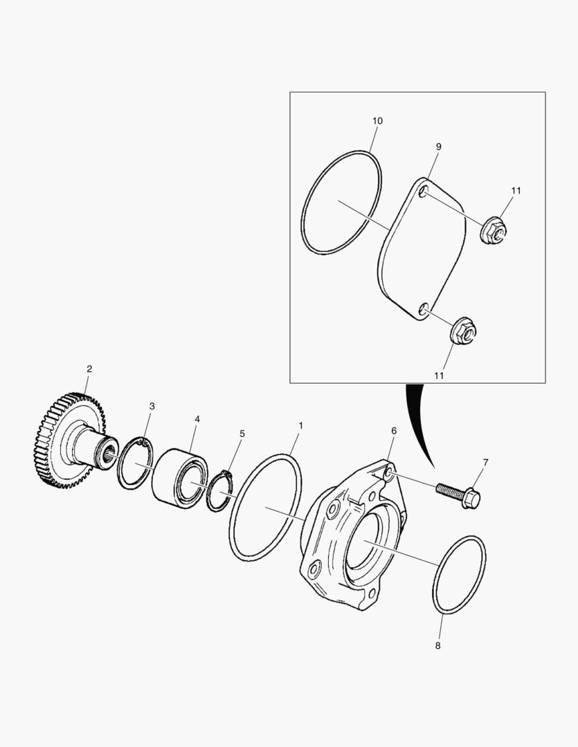 023 POWER TAKE-OFF,FLYWHEEL HOUSING