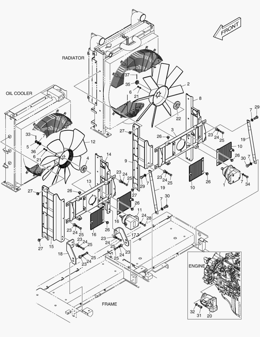 МОНТАЖ ВЕНТИЛЯТОРА ДВИГАТЕЛЯ