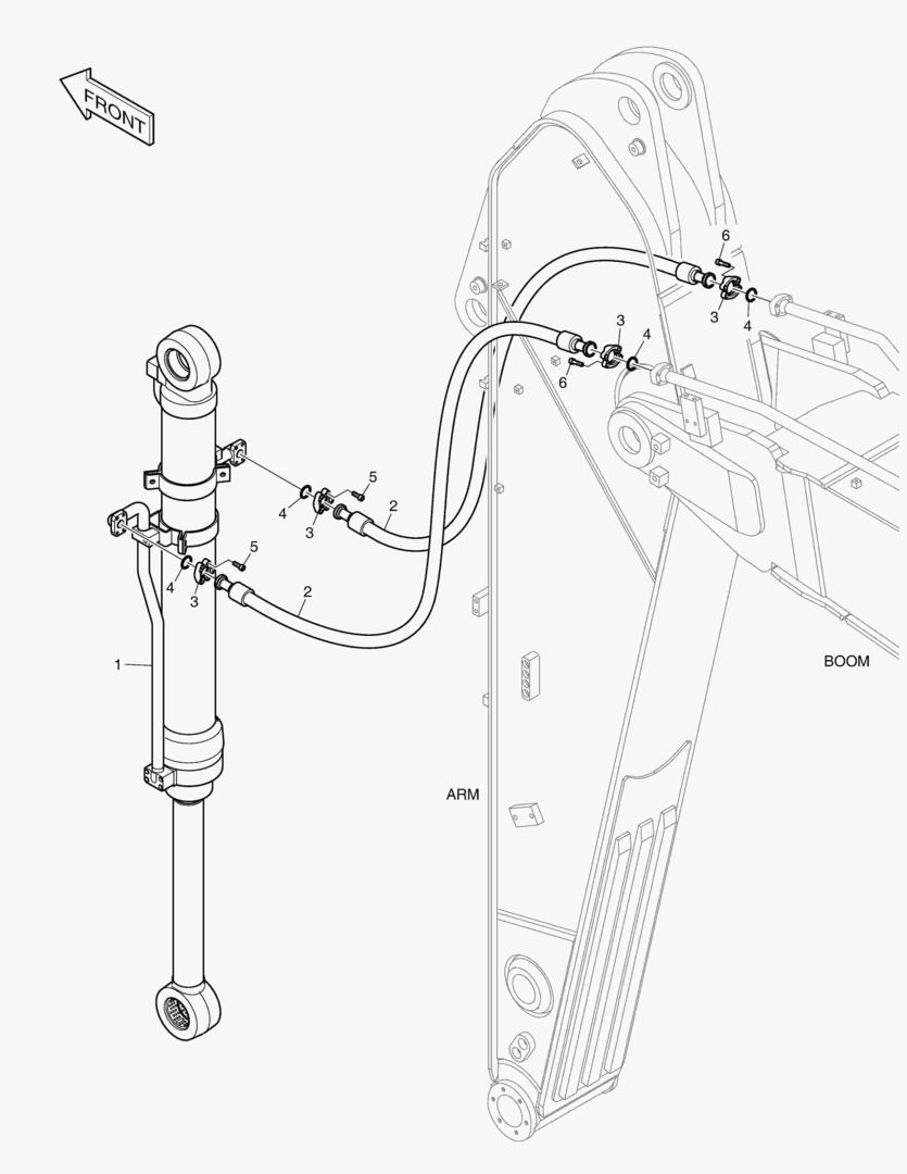 ГИДРОСИСТЕМА РУКОЯТИ - РУКОЯТЬ 2.85 м