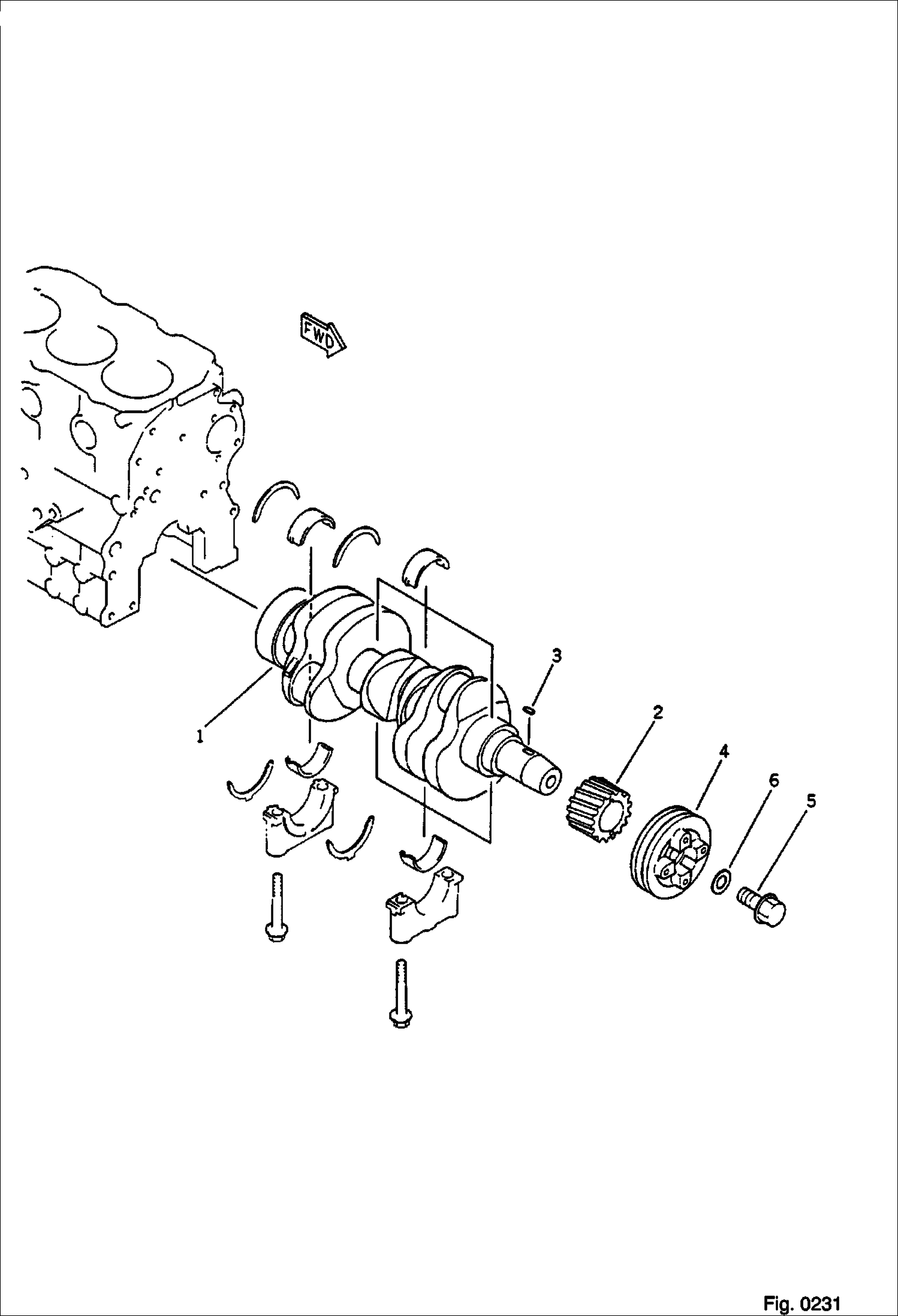 Схема КОЛЕНЧАТЫЙ ВАЛ