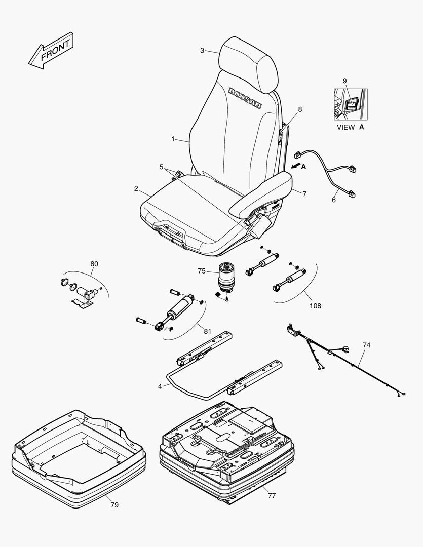 1500 SEAT ASS`Y - AIR SUSPENSION
