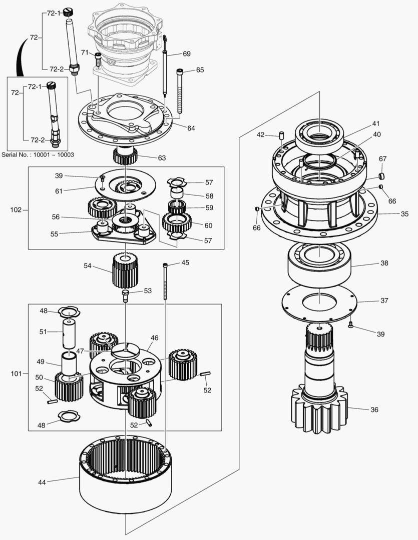 ПОВОРОТНАЯ ПОНИЖАЮЩАЯ ПЕРЕДАЧА