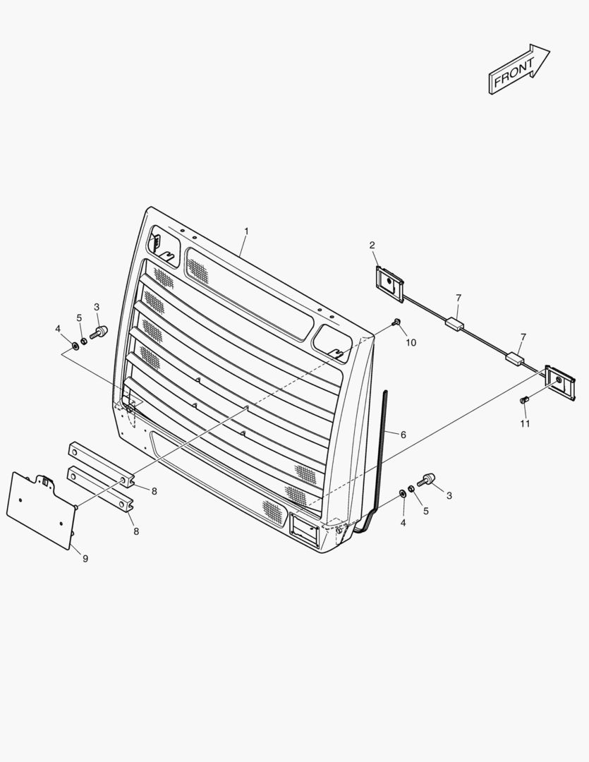 РЕШЕТКА РАДИАТОРА В СБОРЕ