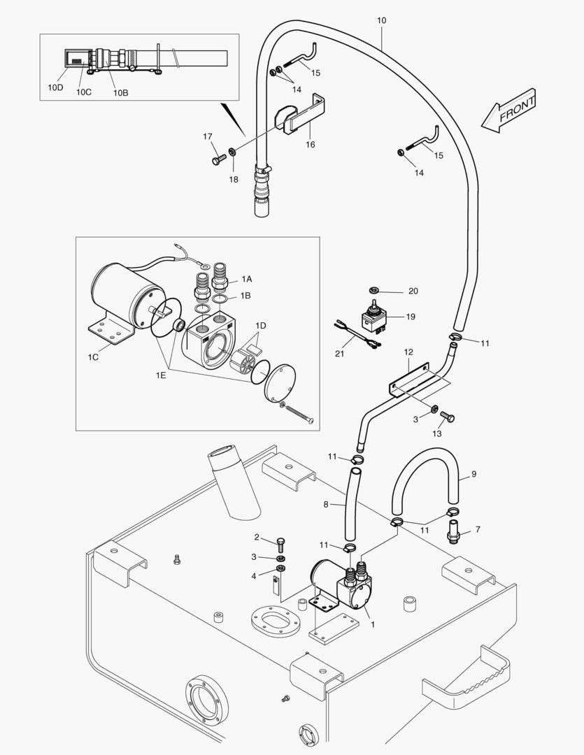 НАСОС ЗАЛИВНОЙ ГОРЛОВИНЫ ТОПЛИВА-ОПЦИЯ