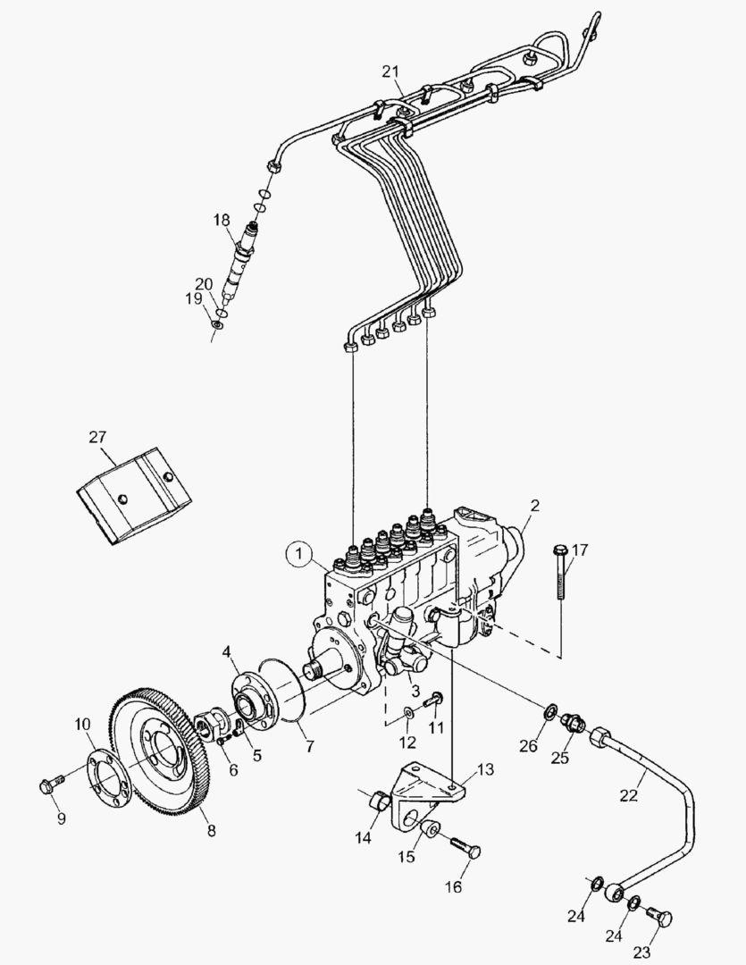 G010-68 INJECTION PUMP; DELIVERY PIPE