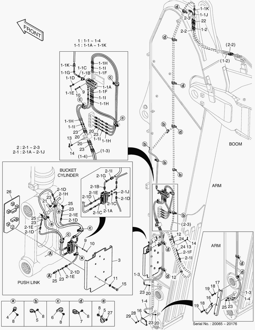 Спецтехника 7011 LUBRICATION PIPING - ARM 3.95m(WITH AGS) - главное фото