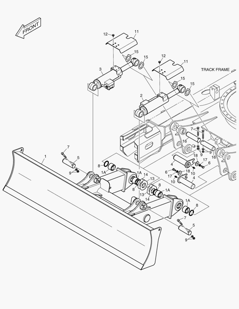 БУЛЬДОЗЕРНЫЙ ОТВАЛ - 2690 мм