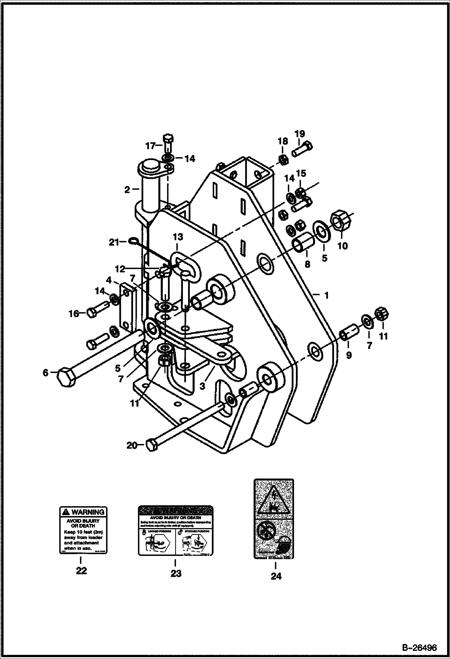 МЕХАНИЗМ ДЛЯ УСТАНОВКИ ЛОВУШКИ ДЛЯ ГРЯЗИ РАМА В СБОРЕ