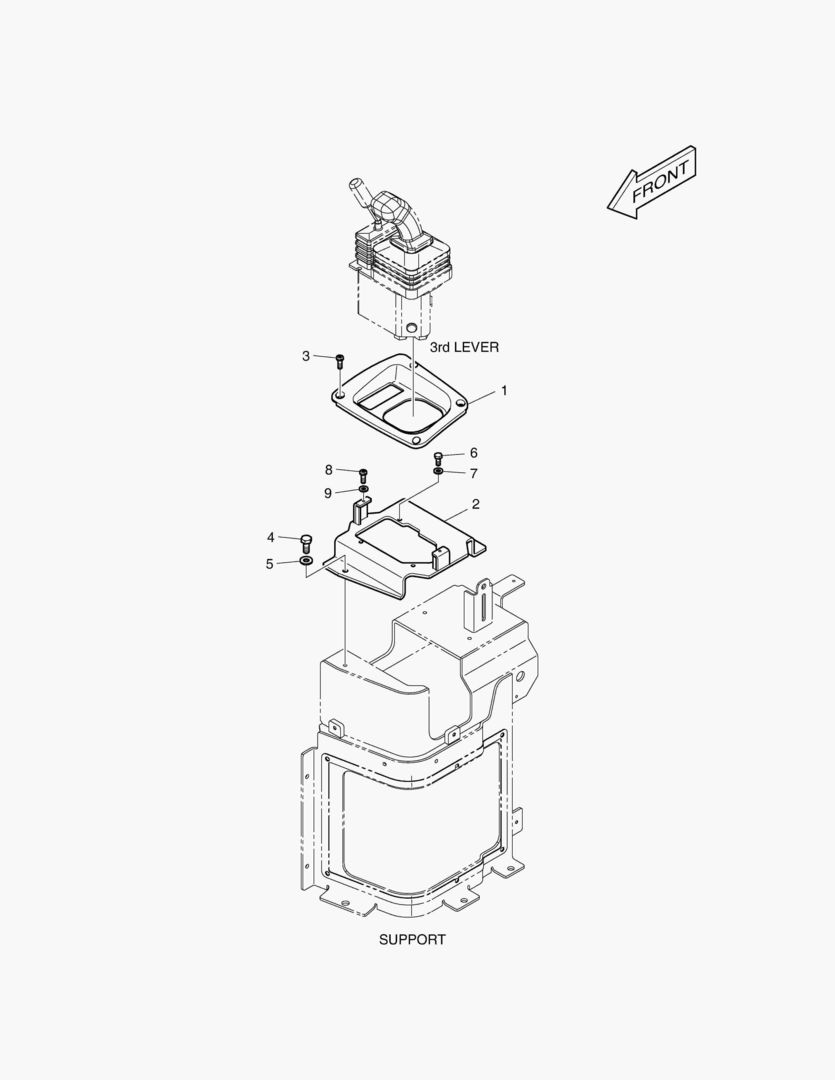 УСТАНОВКА ДЖОЙСТИКА - 3-Й РЫЧАГ