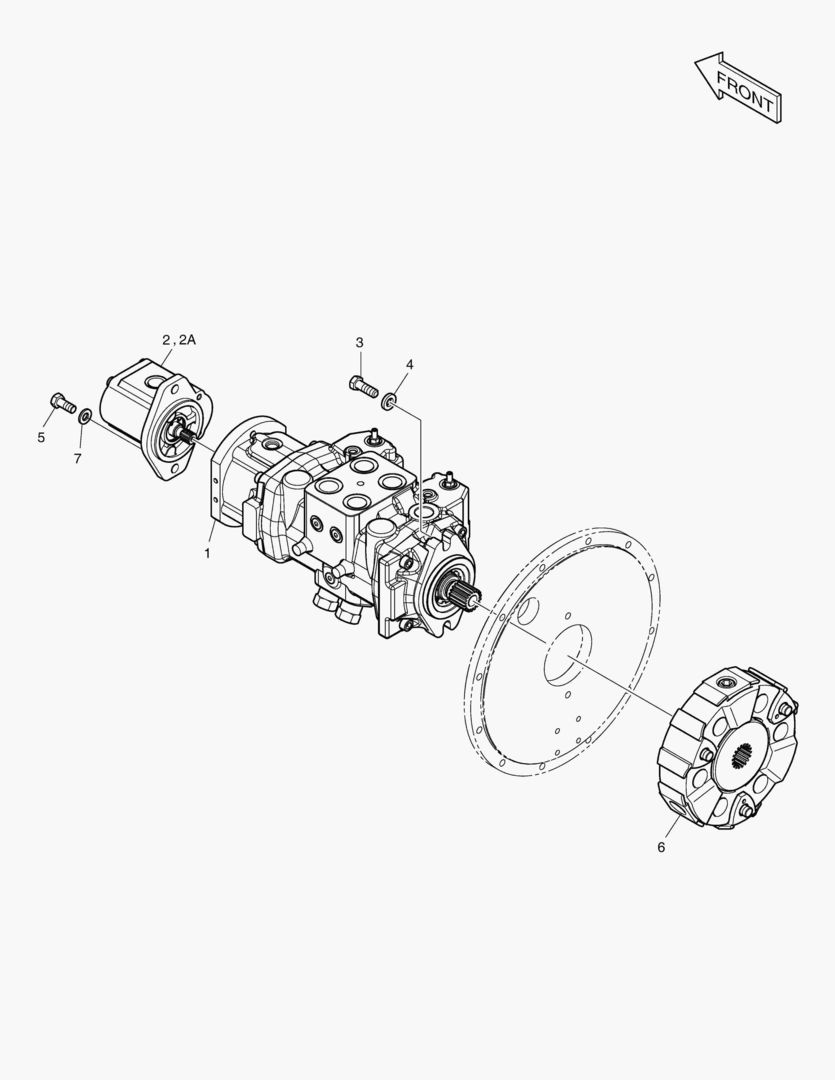 Схема ОПОРА НАСОСА-ДЖОЙСТИК