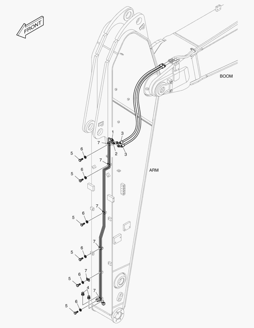 ГИДРОСИСТЕМА РУКОЯТИ - БЫСТРАЯ ПОСАДКА(РУКОЯТЬ 3.1 м)