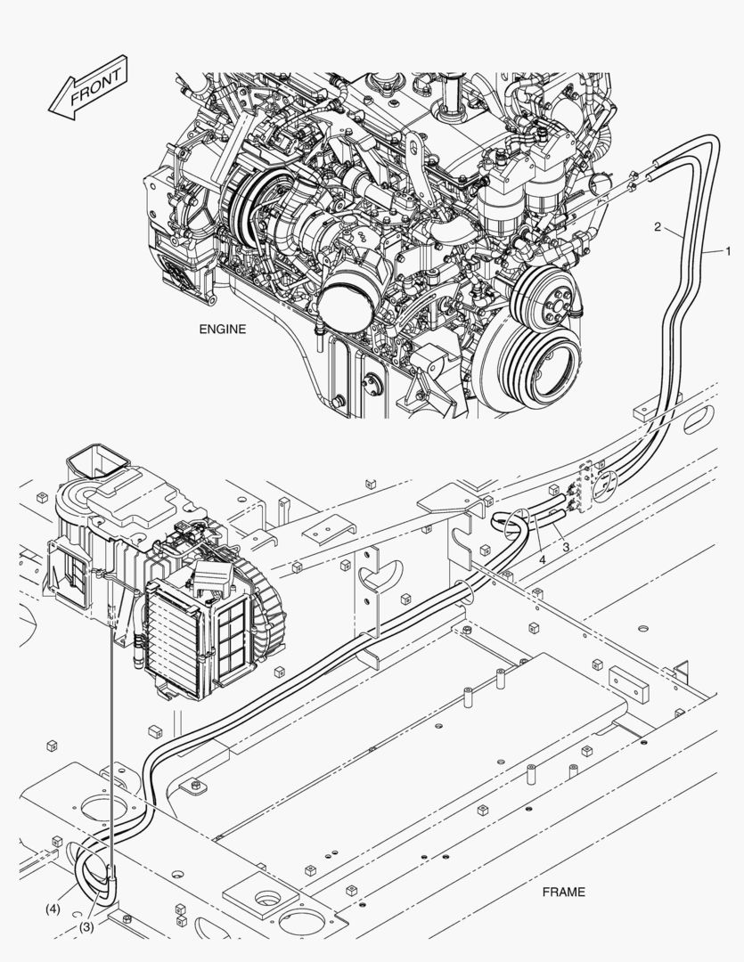 ТУБОПРОВОД ОБОГРЕВАТЕЛЯ - ДИЗЕЛЬНЫЙ ОБОГРЕВАТЕЛЬ