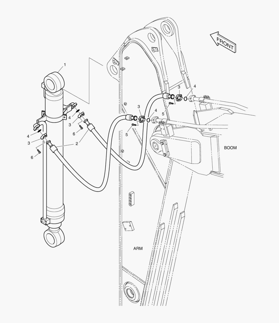 ГИДРОСИСТЕМА РУКОЯТИ - РУКОЯТЬ 2.6 м