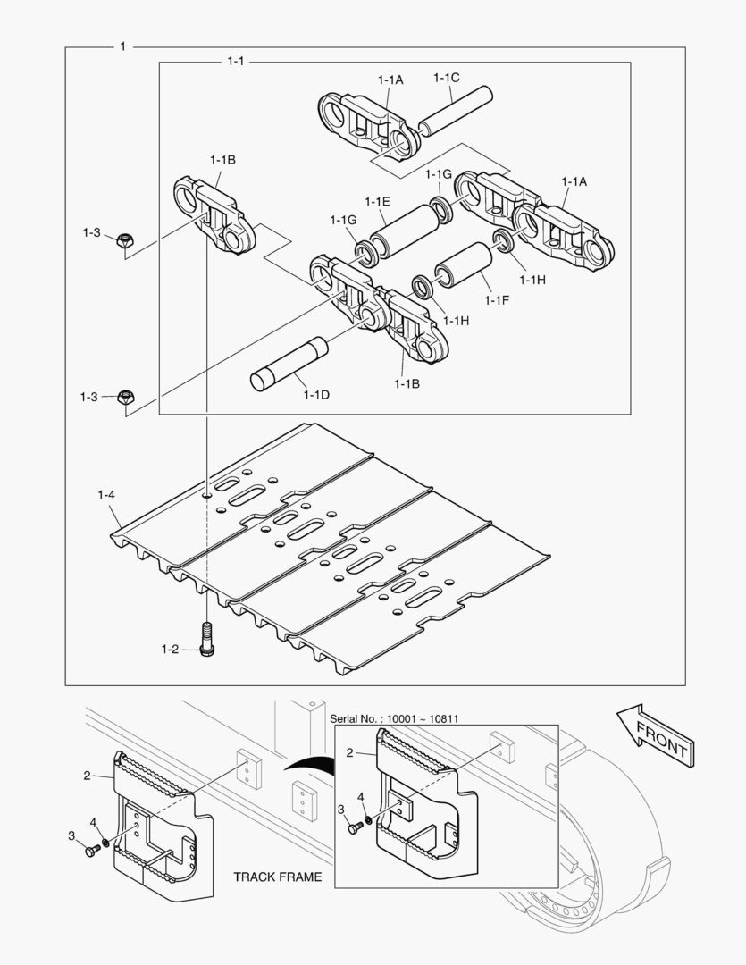БАШМАК ГУСЕНИЦЫ В СБОРЕ - 750G