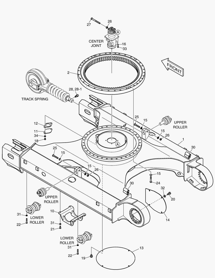 2105 TRACK FRAME - DX140LCA