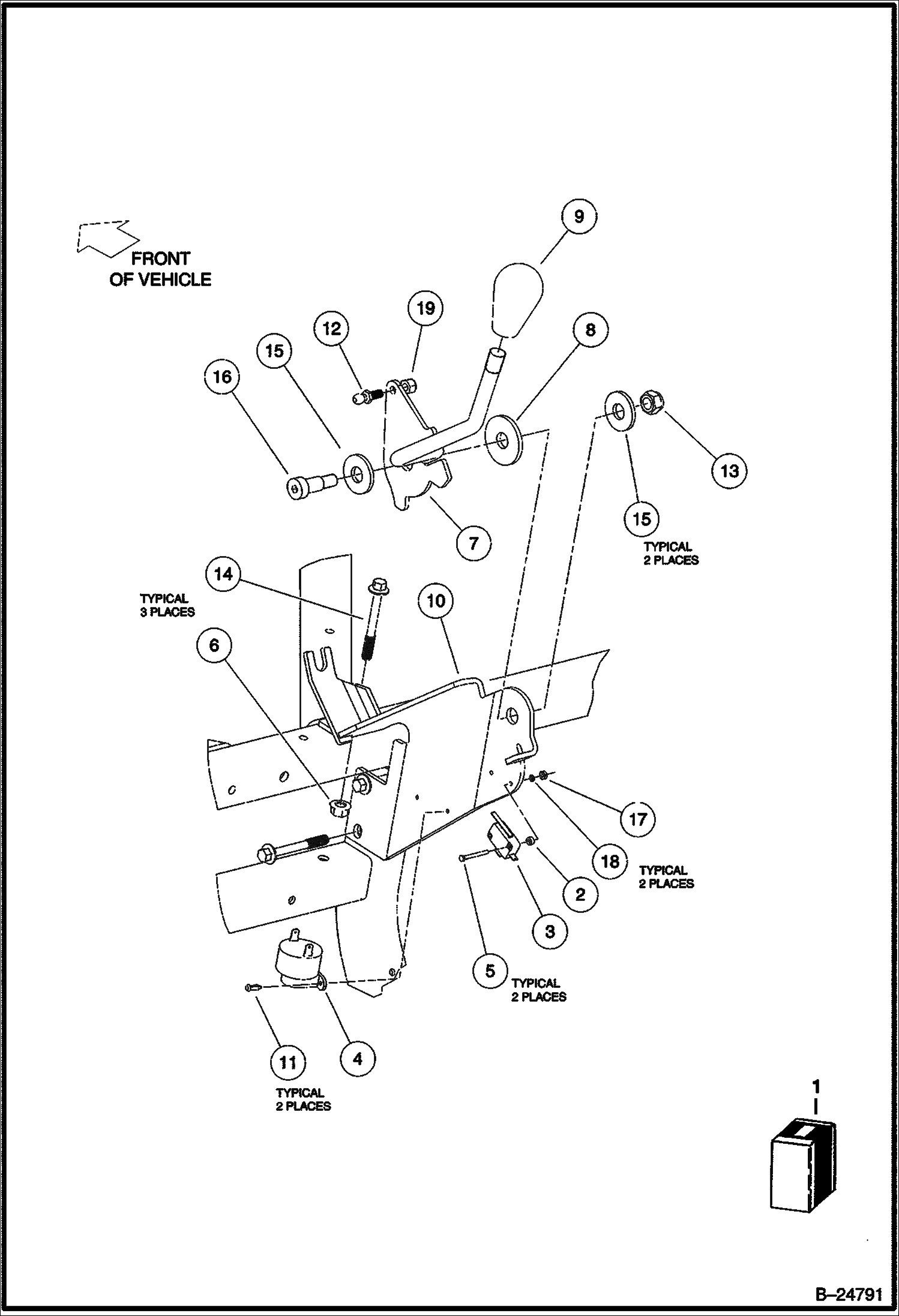 ПЕРЕКЛЮЧАТЕЛЬ ПЕРЕДАЧИ ЗАДНЕГО ХОДА В СБОРЕ