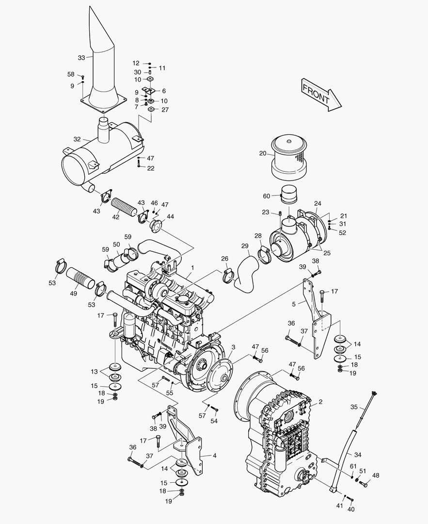 МОНТАЖ ДВИГАТЕЛЯ