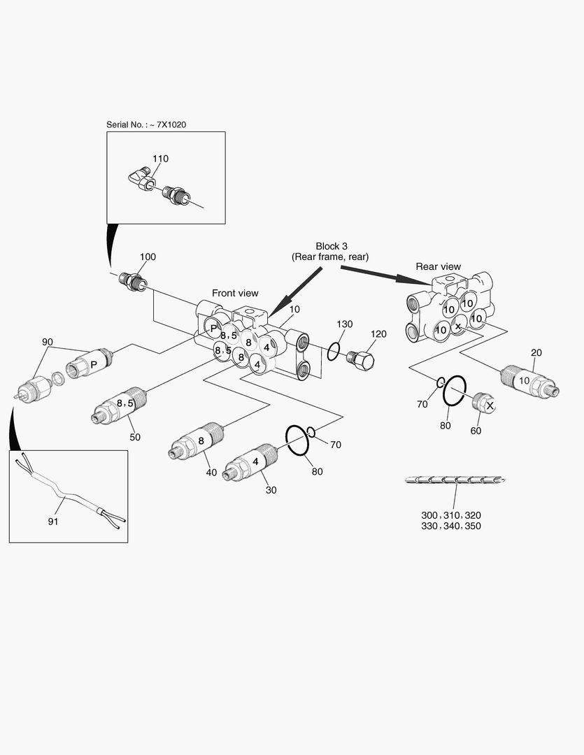 G490-110 CENTRAL LUBRICATION, BLOCK 3