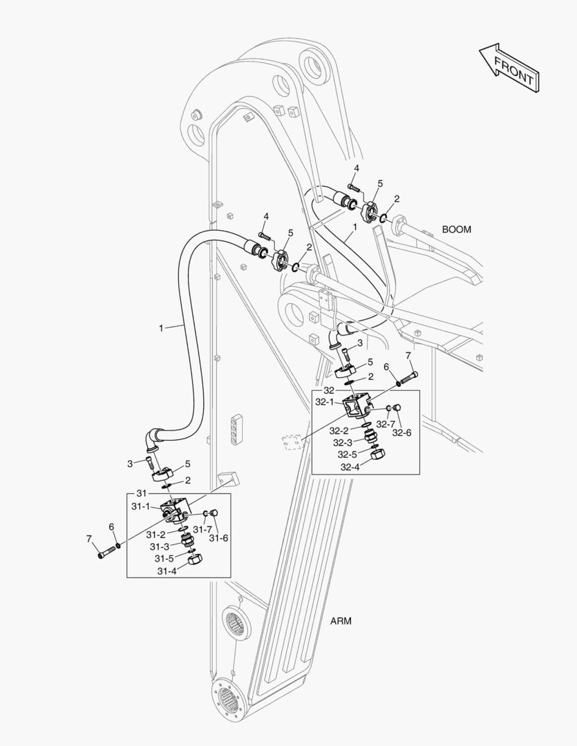 6630 ARM PIPING - ONE & TWO WAY(ARM 2.6m)